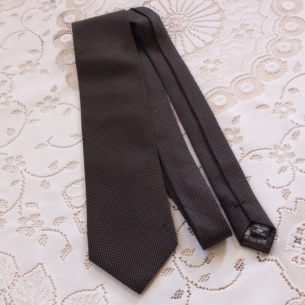 Daniel DeFasson Patterned Necktie, Xtra Long, 100%  Silk